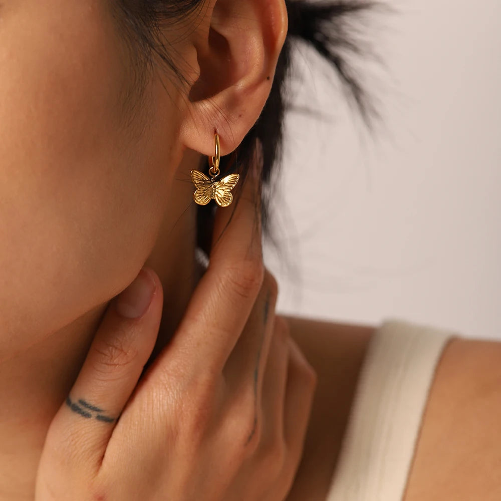 Butterfly Drop Earrings