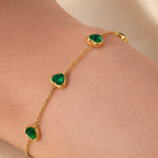 Clementine Heart Bracelet