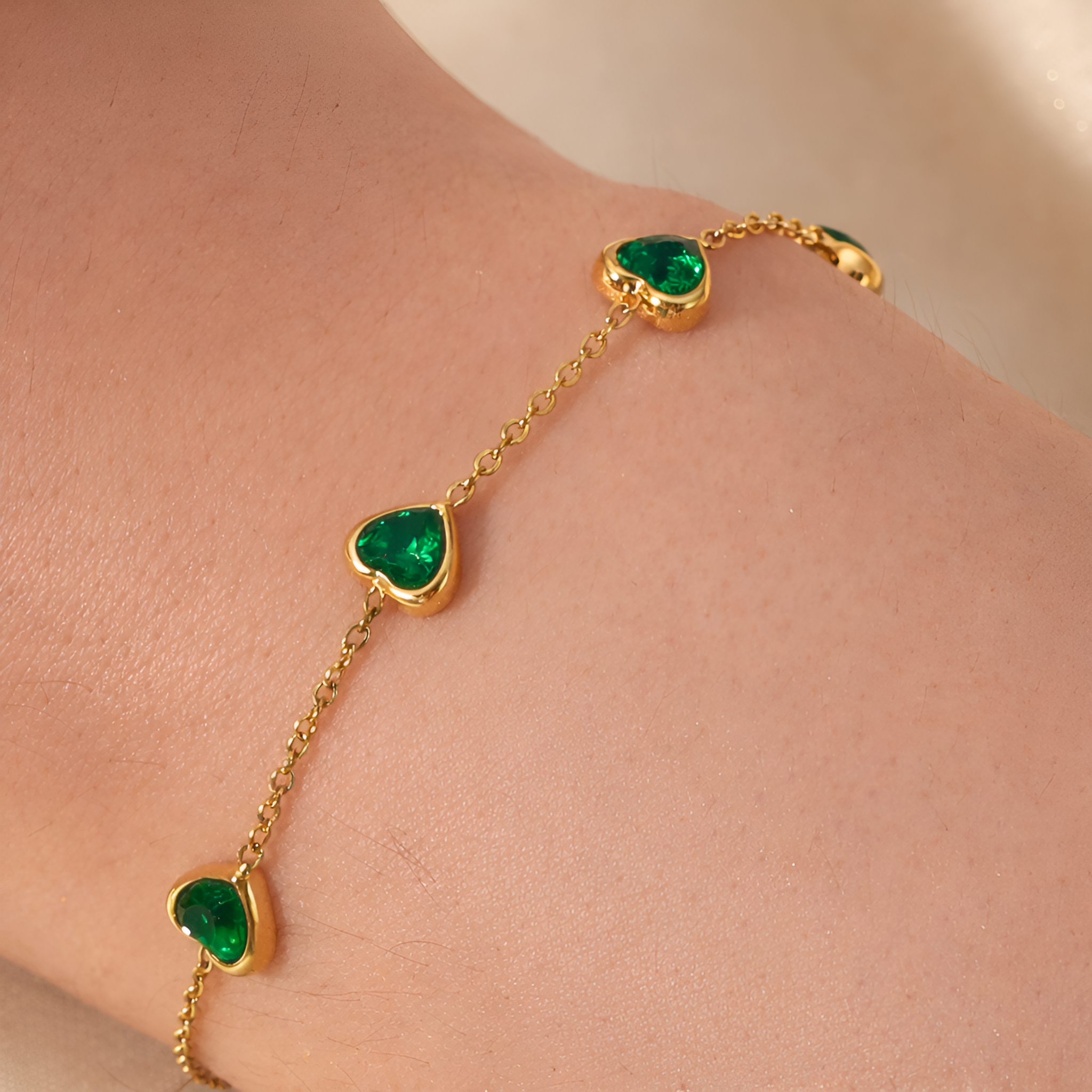 Clementine Heart Bracelet
