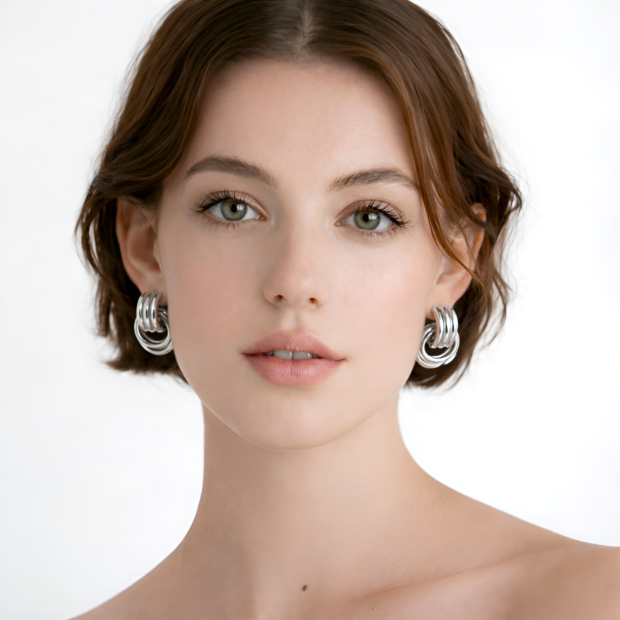 Linked Hoop Earrings