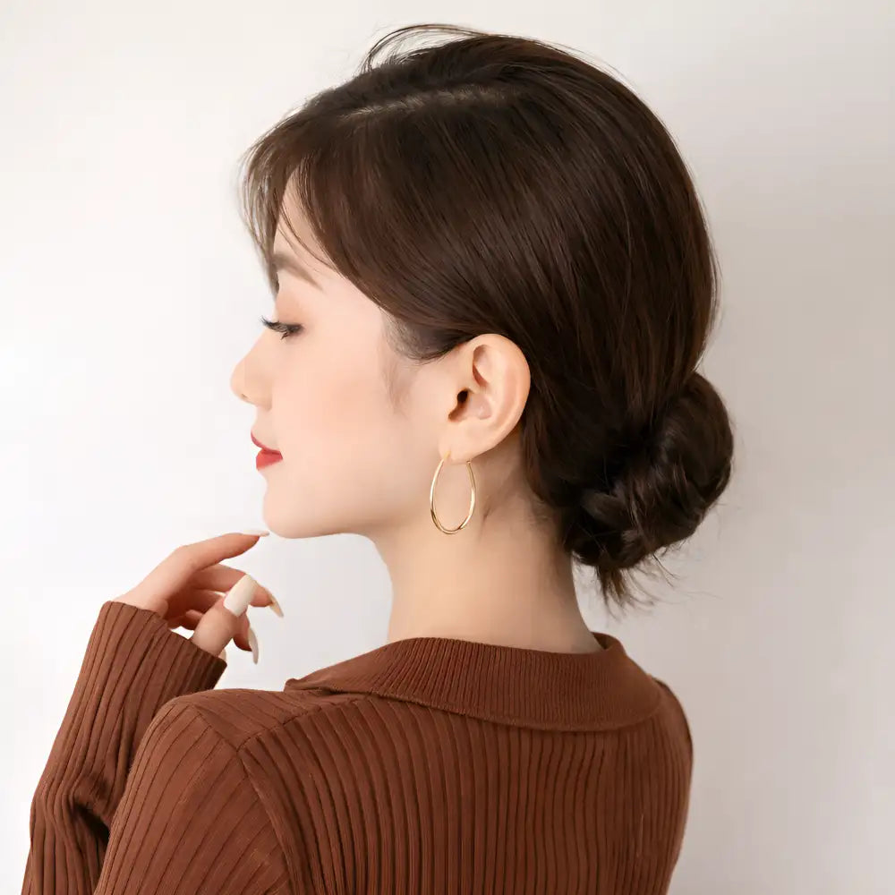 Sculpt Oval Earrings