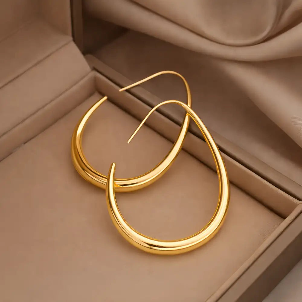 Sculpt Oval Earrings