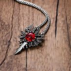 Gemstone Dagger Necklace