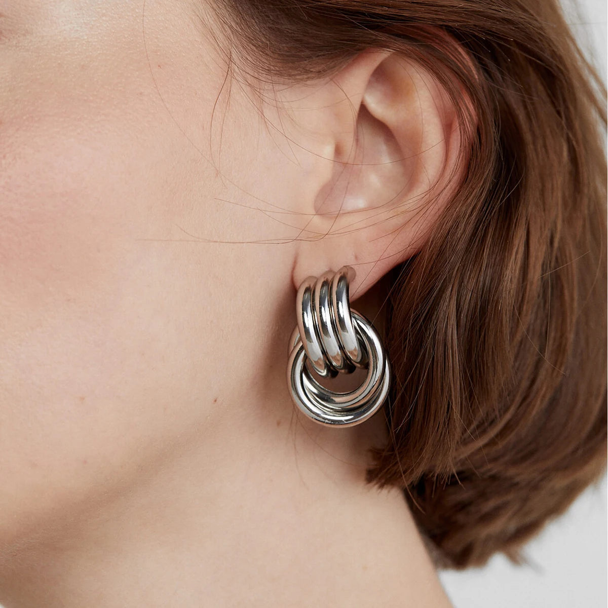 Linked Hoop Earrings