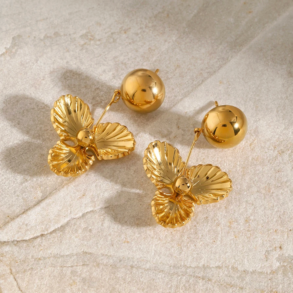 Maribel Flower Drop Earrings