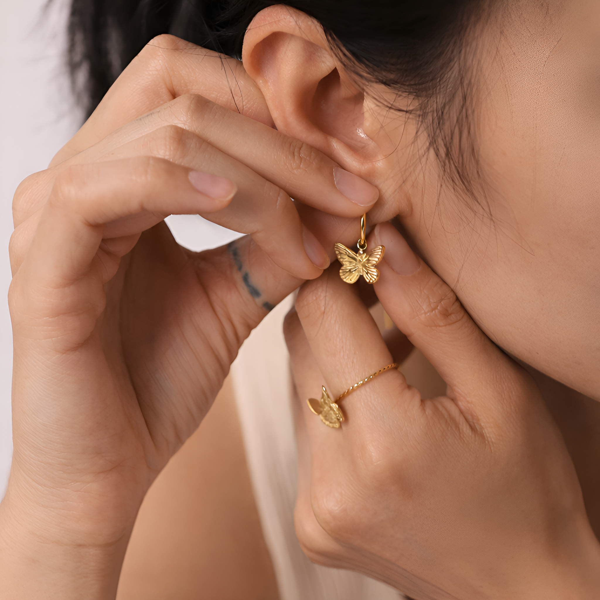 Butterfly Drop Earrings