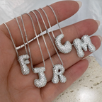 Arna Bubble Initial Necklace