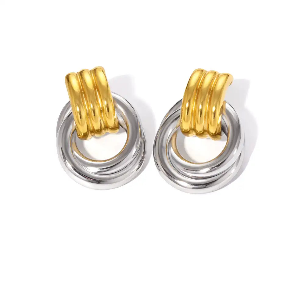 Linked Hoop Earrings