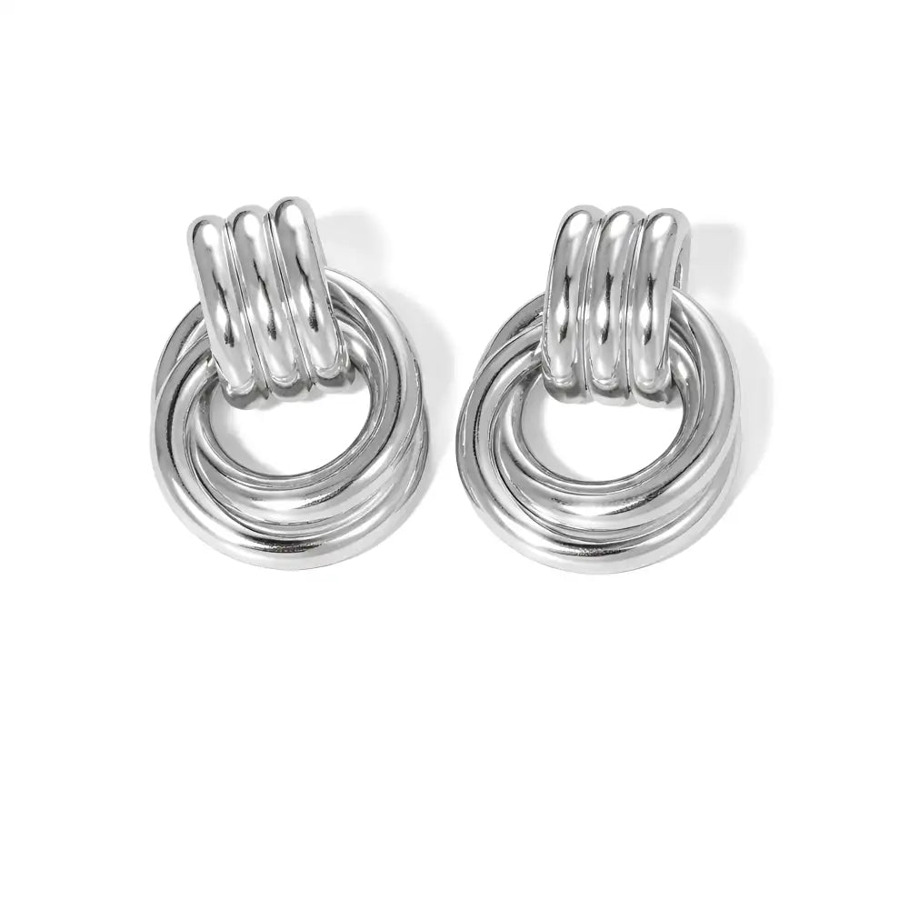 Linked Hoop Earrings